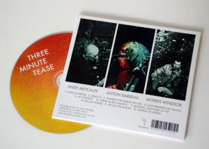 Three Minute Tease, "Three Minute Tease" back cover and disc